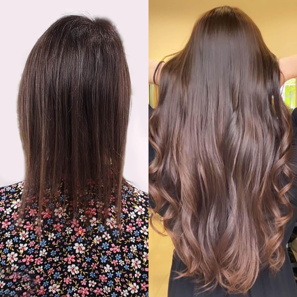 Hair System Before After Image