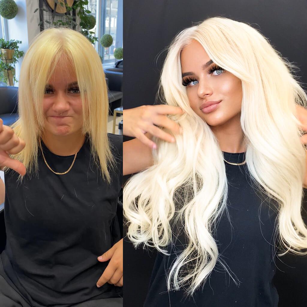 Hair System Before After Image