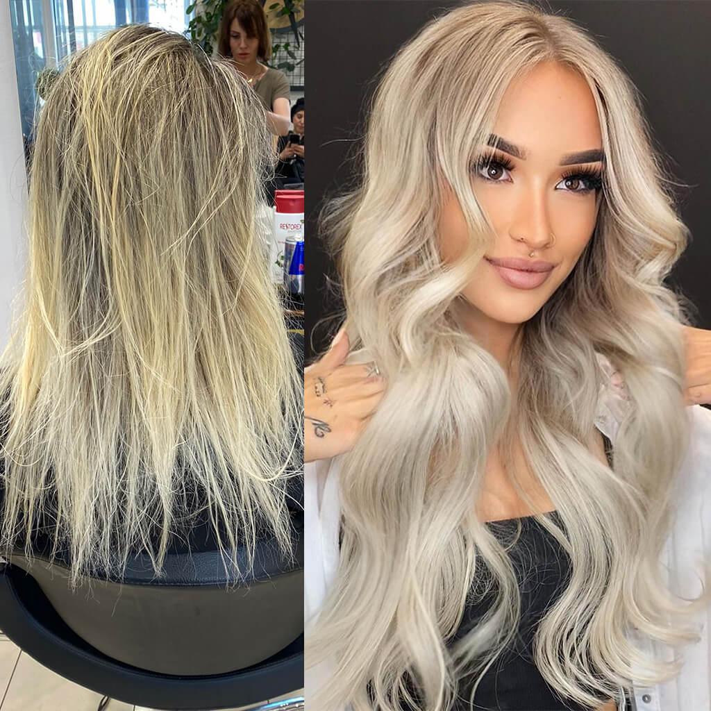 Hair System Before After Image