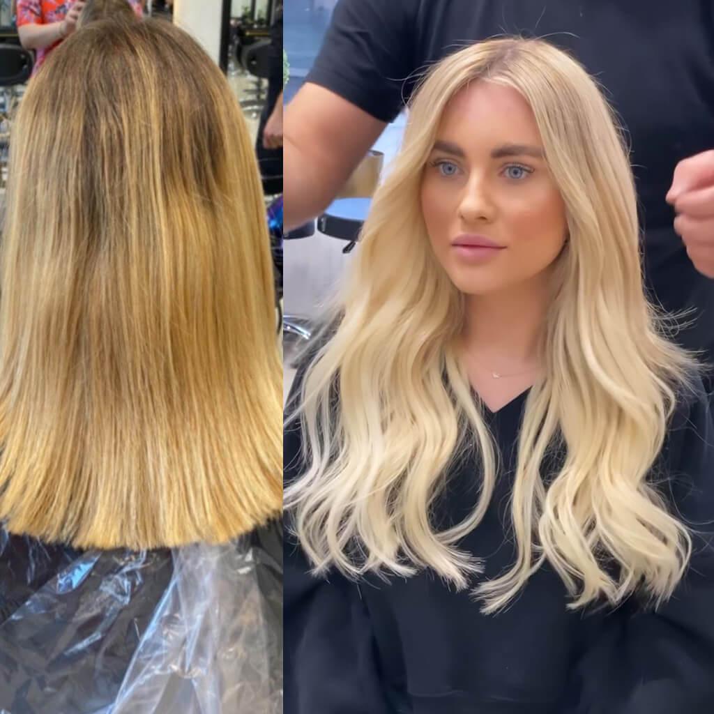 Hair System Before After Image
