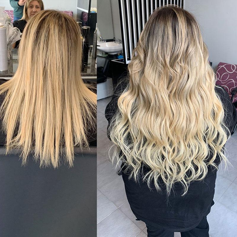 Hair System Before After Image