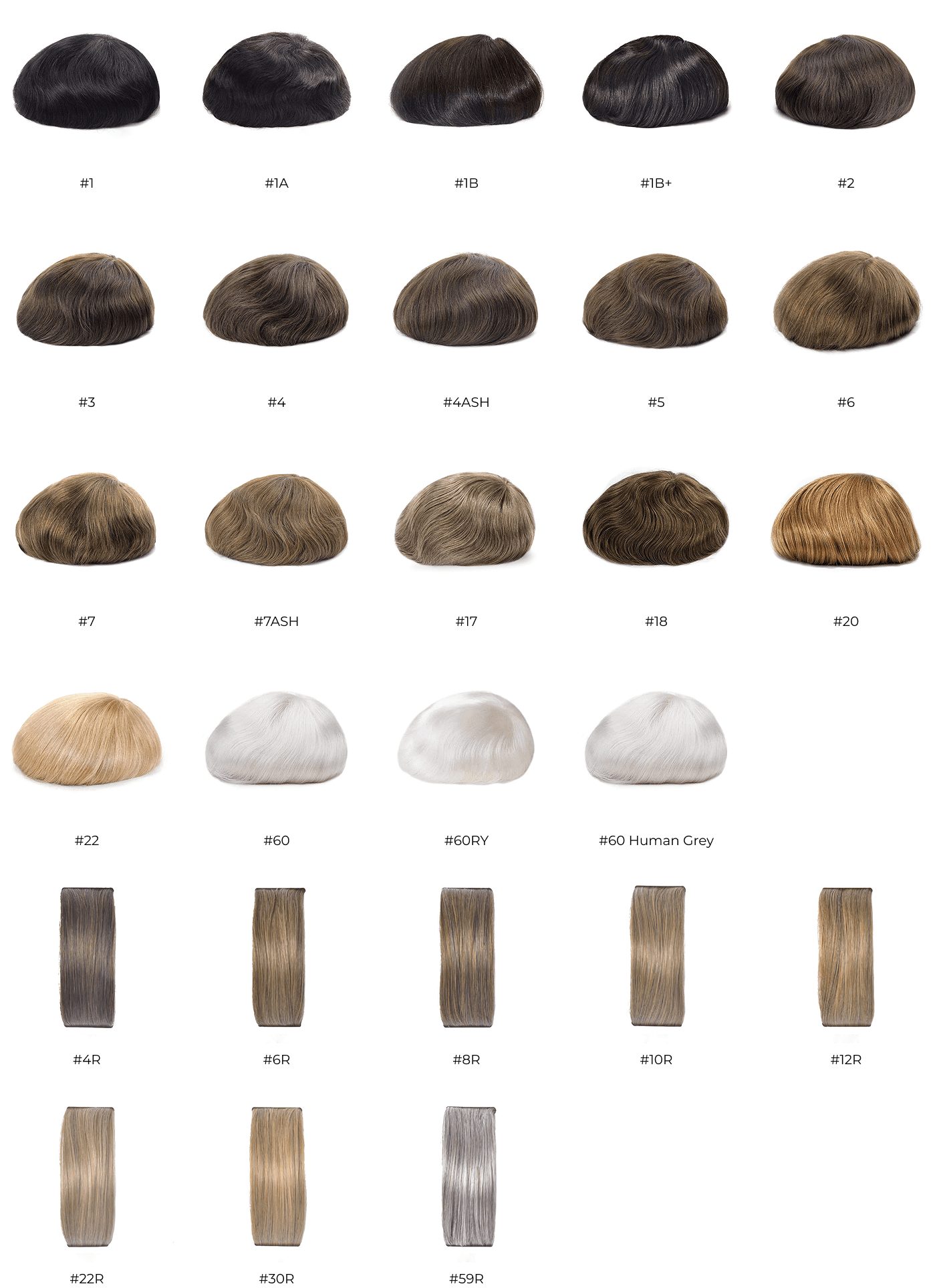 Human Hair Single Colors Web