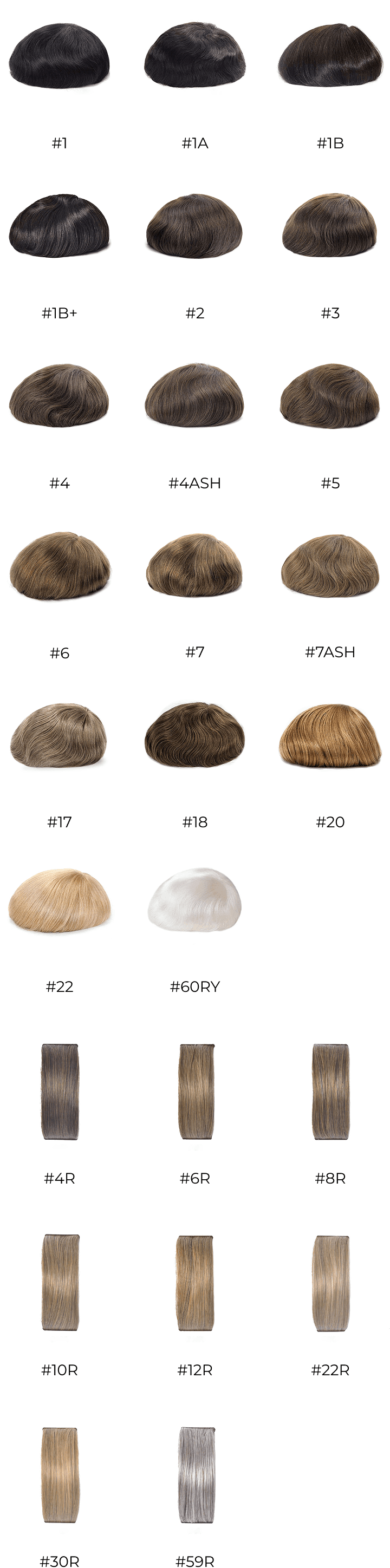 Human Hair Single Colors
