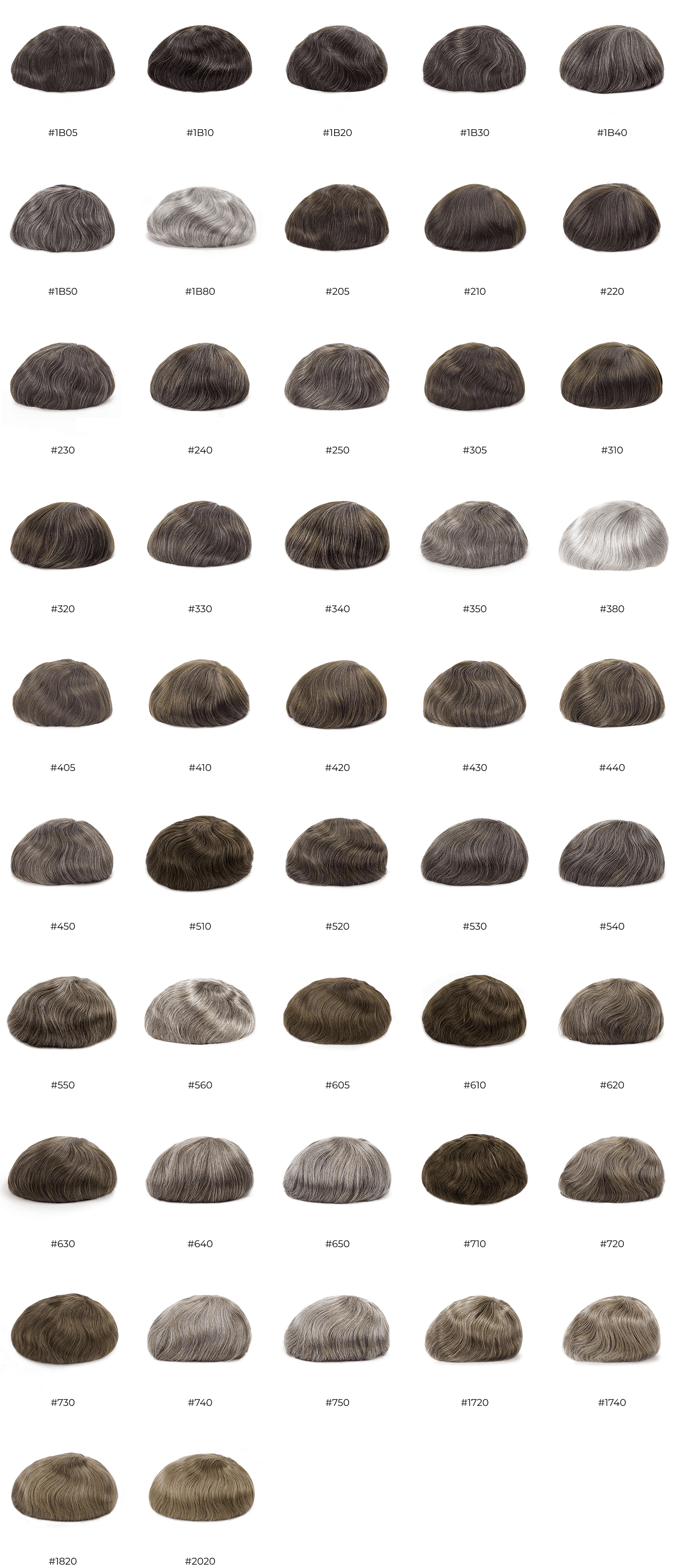 Mixed With Gray Synthetic Hair Web