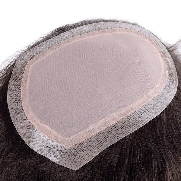 NW4831 Custom Full Silk Top Wig for Women With PU Gauze Perimeter