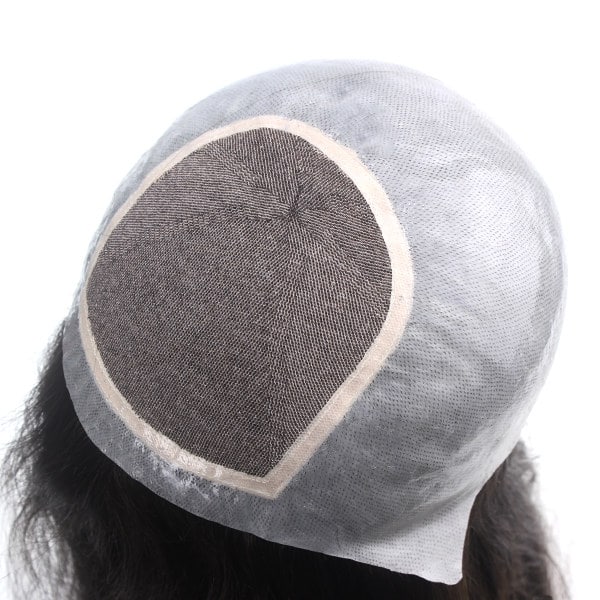 Custom Silk Top Human Hair Wig for Medical Hair Loss
