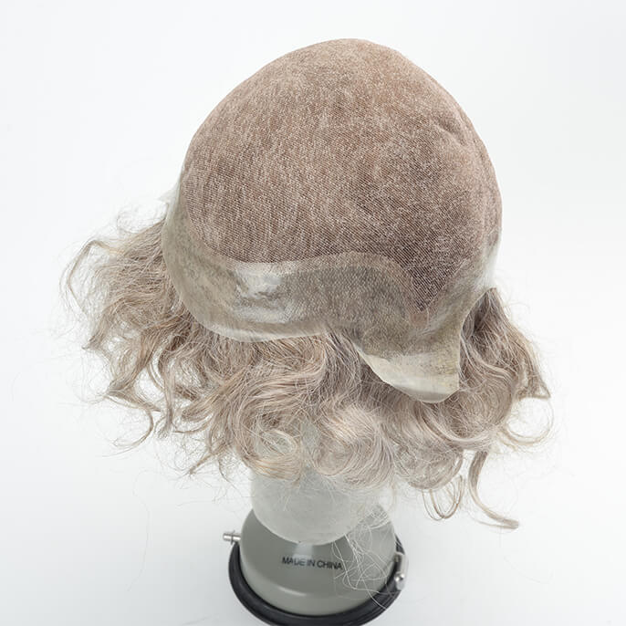  French Lace with PU Perimeter Full Cap Human Hair Wig