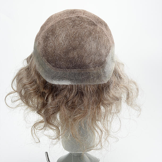  French Lace with PU Perimeter Full Cap Human Hair Wig
