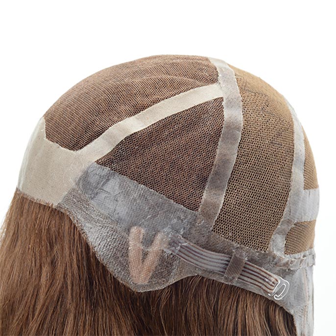Custom French Lace Wig With Anti Slip Silicone and PU Perimeter
