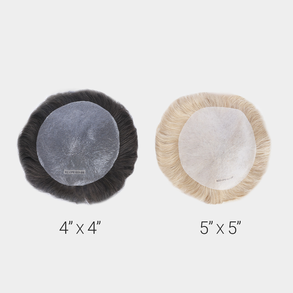 Thin Skin Hair System for Crown Area V-looped Human Hair