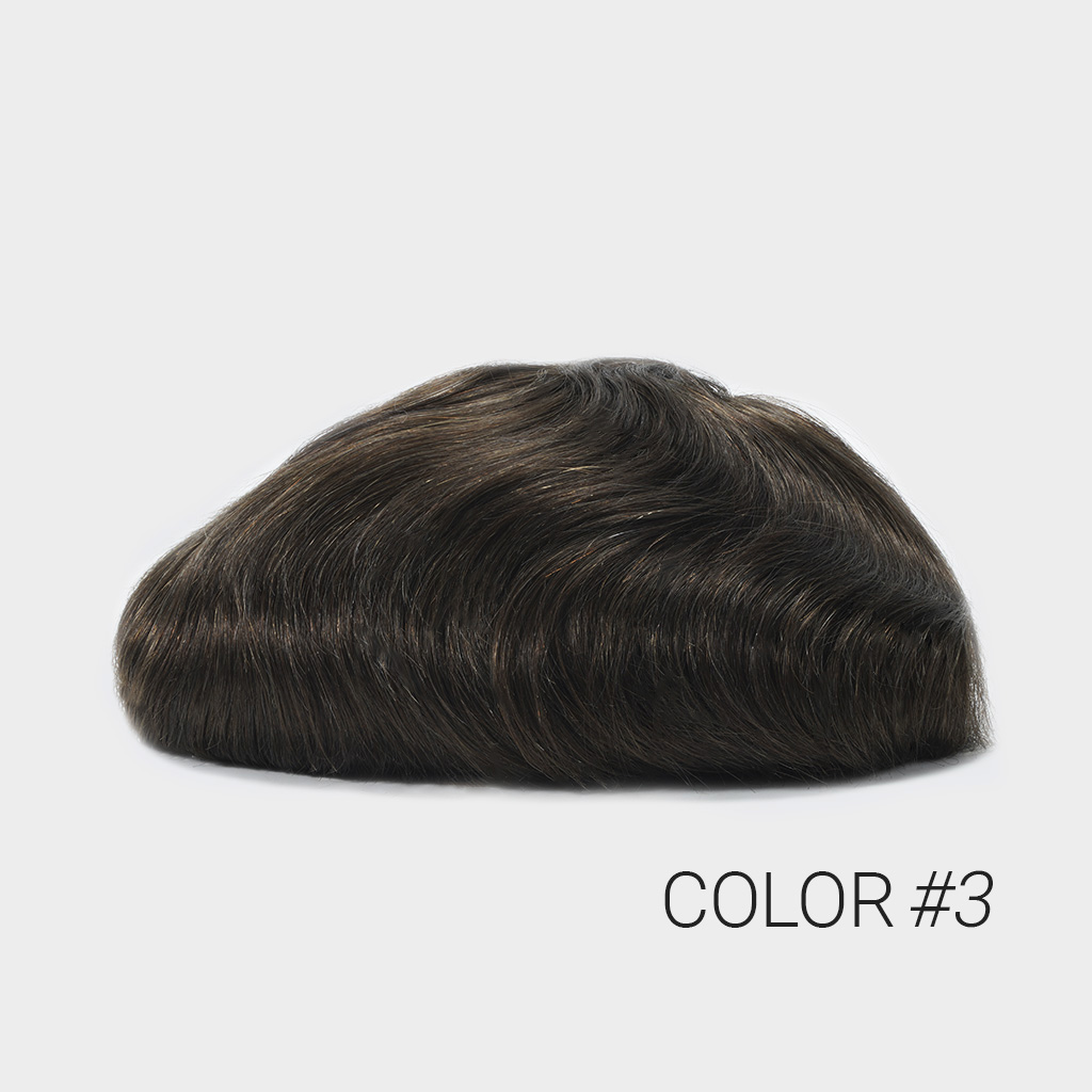V-Loop Men's Hair System 0.06 mm Poly Thin Skin