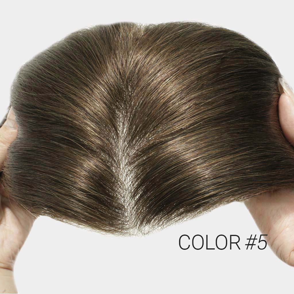 7×4 Men's Frontal Hairpiece for Wider Receding Hairlines