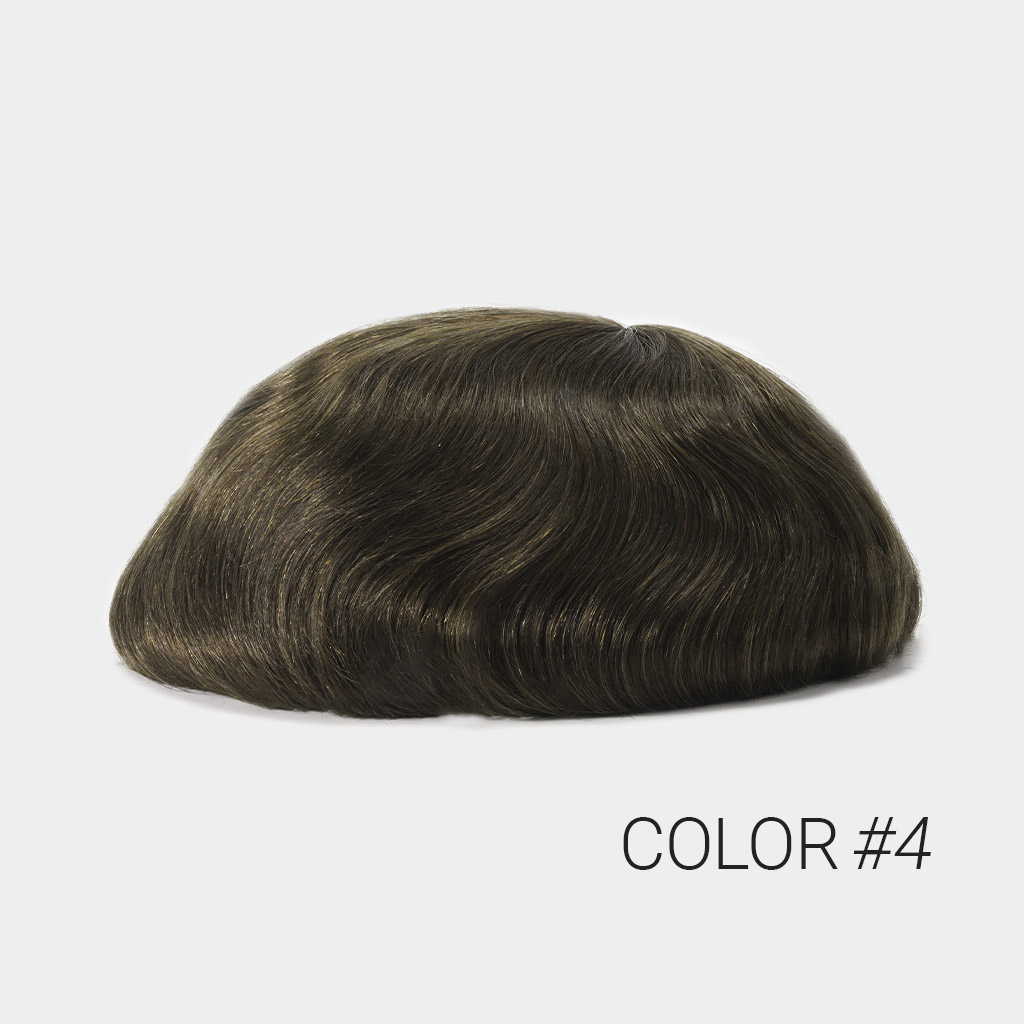 Monofilament Hair System Realistic High Quality Stock Toupee