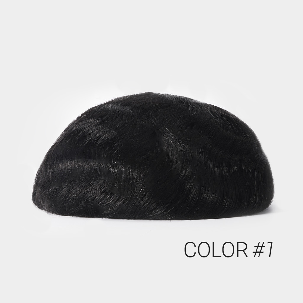 Fine Mono Hairpiece With Skin Gauze Perimeter and Lace Front