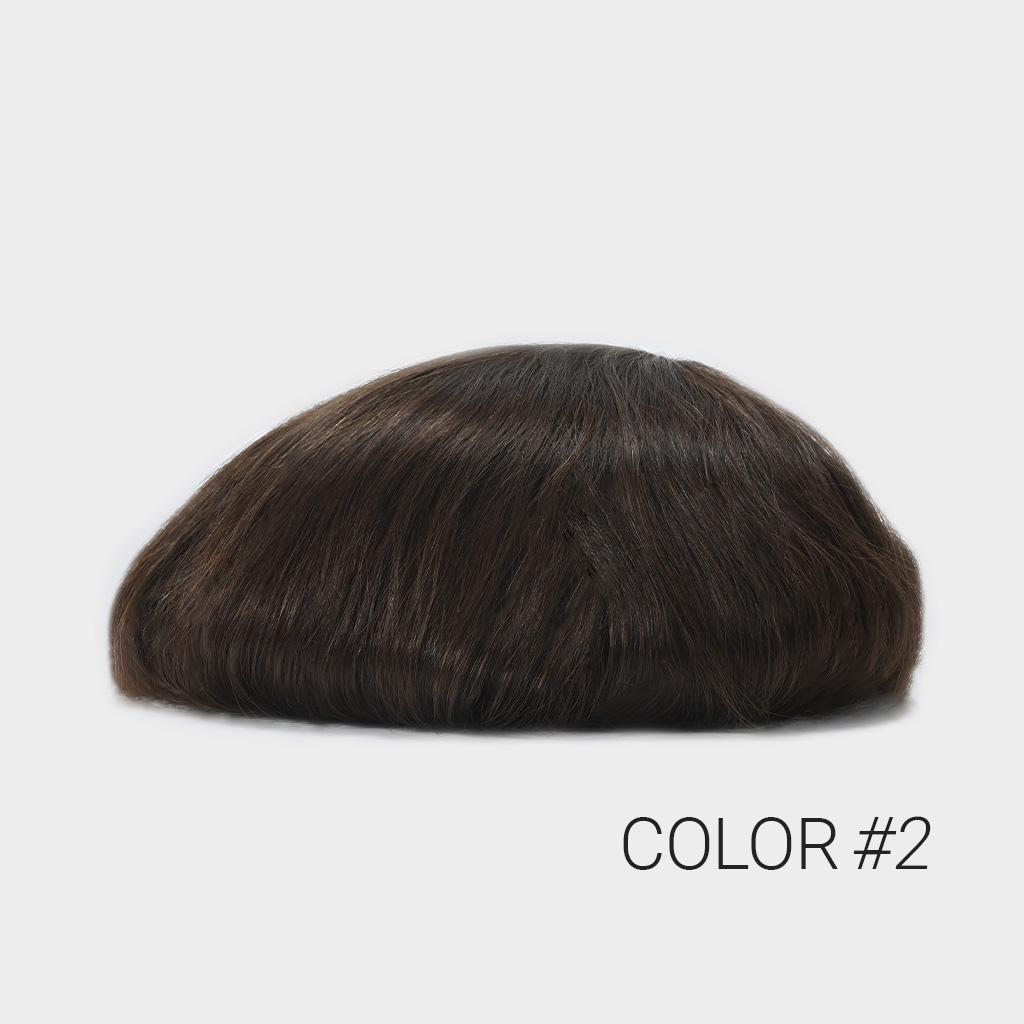 Injected Thin Skin Hairpieces for Men With European Virgin Hair