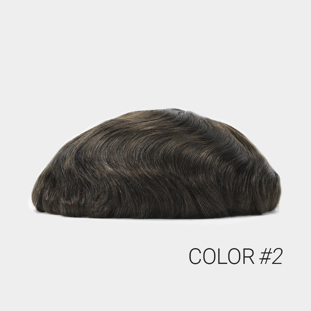 0.06mm Thin Skin Toupee Wholesale with 90% Density