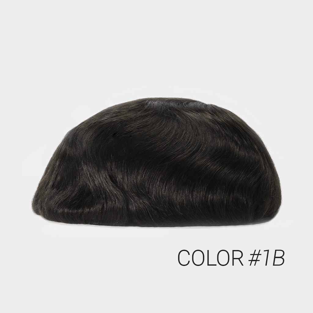Swiss Lace Men's Hair System With PU Sides and back