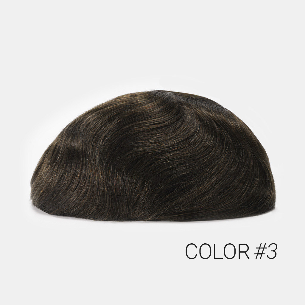 Swiss Lace Hair System Toupee With a Wider PU Perimeter