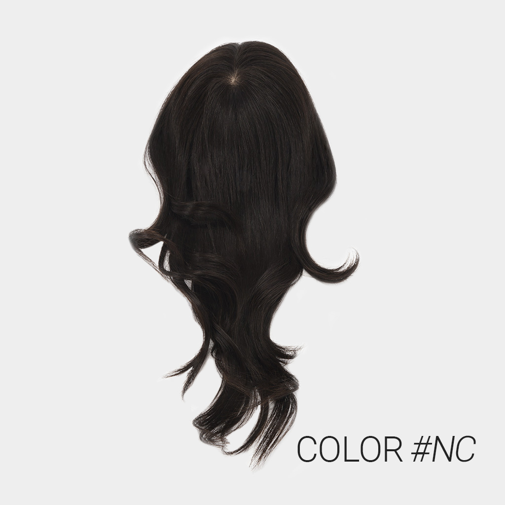 Fishnet Hair Topper With Silk Top