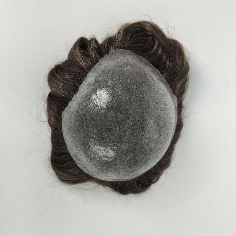 0.08mm-0.10mm Transparent Skin Hair System