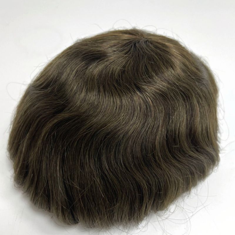 Fine Mono Hair System with Poly around and Scallop Front