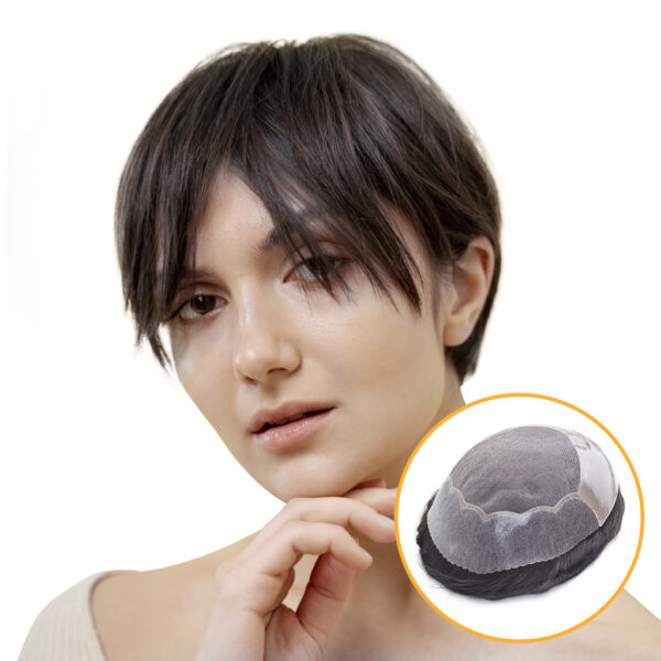 HS27 Fine Mono Hair System with Skin Gauze Front