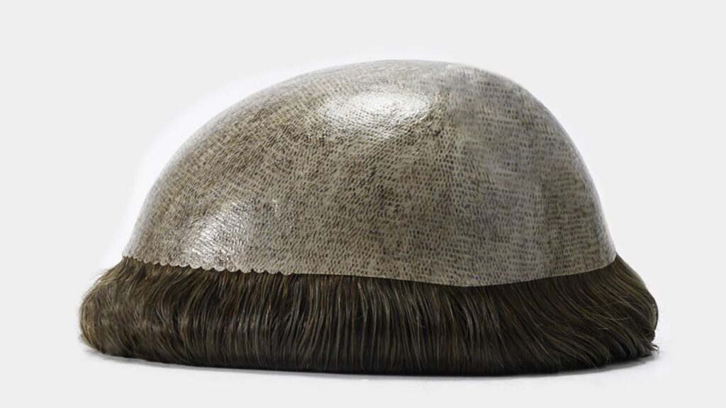 A full PU skin hair toupee